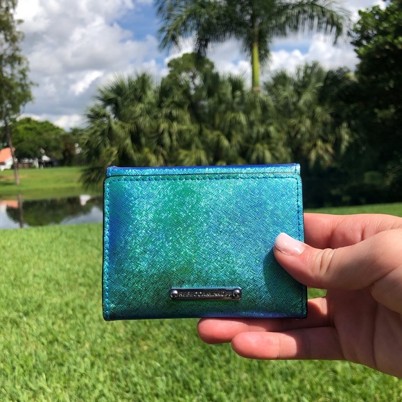 Rebecca Minkoff Handbags - Rebecca Minkoff Blue Green Wallet Card Holder